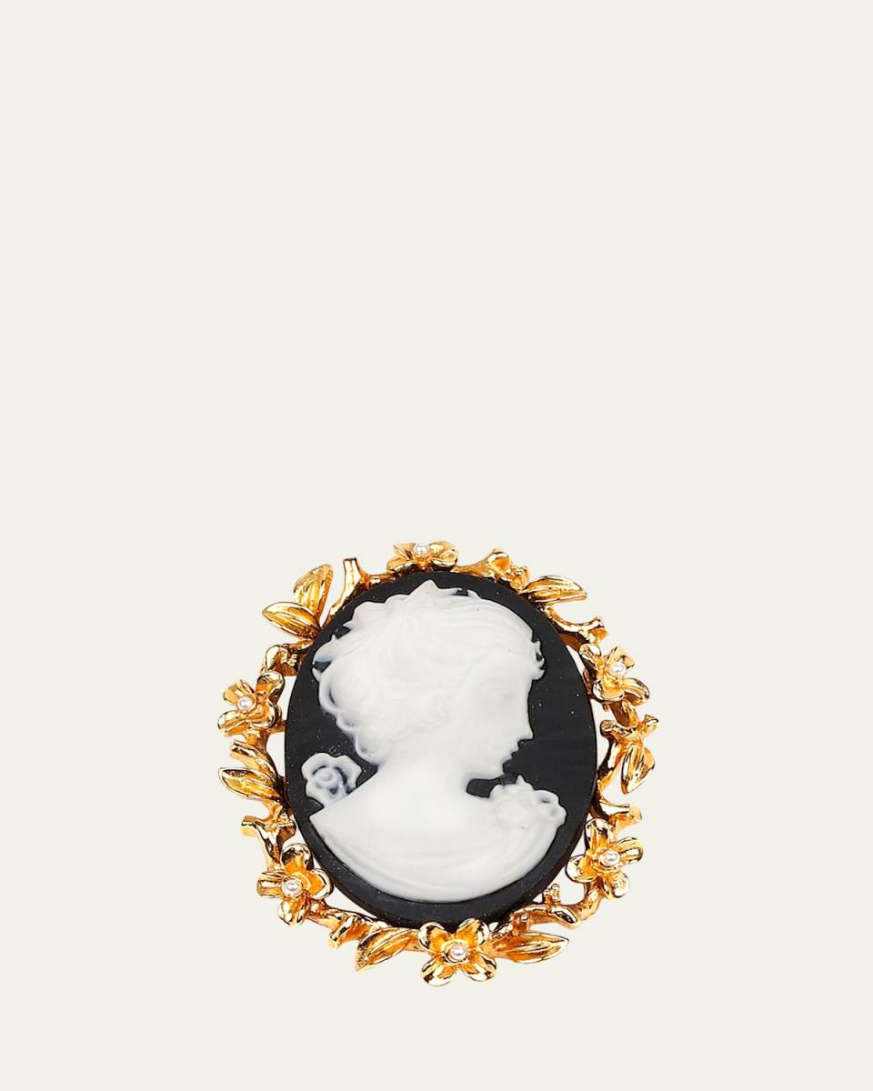 Cameo Gold Pin